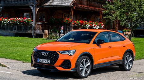 Audi Q3 Sportback | 2020MY (Color: Pulse Orange) | Front Three-Quarter