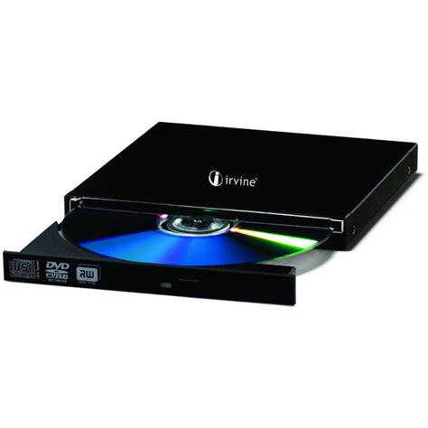 Irvine Ultra-Slim Portable DVD Writer with USB 2.0, Speed 8x – Arikart