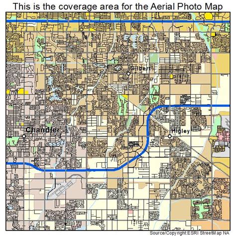 Aerial Photography Map of Gilbert, AZ Arizona