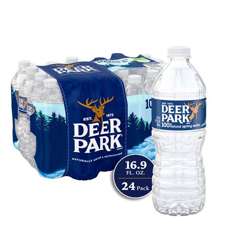 DEER PARK Brand 100% Natural Spring Water, 16.9-ounce plastic bottles ...