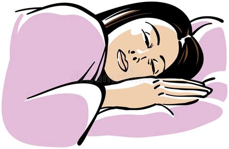 Sleeping Woman stock vector. Illustration of rest, peaceful - 19783720