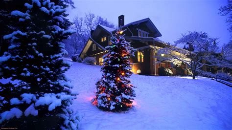 Christmas Cottage Wallpapers - Wallpaper Cave