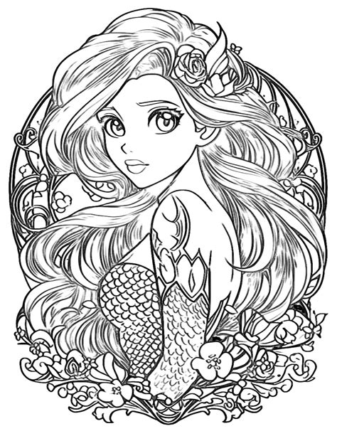 42 Coloring Page Little Mermaid Mermaid Coloring Book Mermaid – NBKomputer