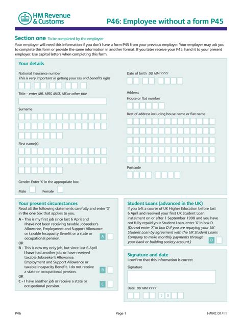 Hmrc Ssp Form Printable - Printable Forms Free Online