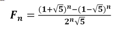 Formula Of Fibonacci Sequence Images, Photos | Mungfali