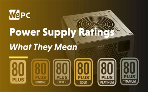 Power Supply Ratings, Exactly What do They Mean? | WePC