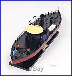 USS Monitor Civil War Ironclad US Navy Warship 24 Wooden Ship Model ...