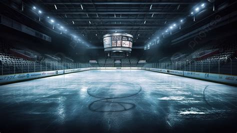 3d Rendering Of A Hockey Rink Background, Ice Hockey, Sports Stadium ...