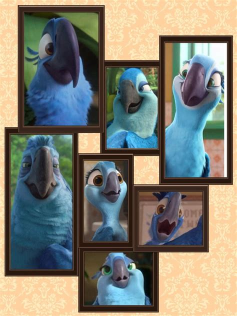 Blue spix macaw family portrait by Penguiking on DeviantArt