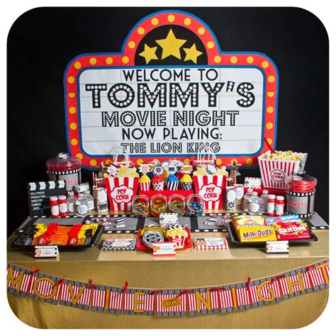 Movie Night Birthday Party Ideas | Photo 1 of 58 | Catch My Party