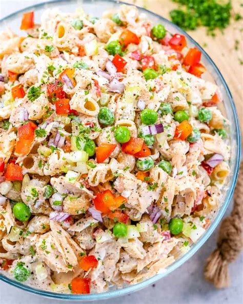 Creamy & Healthy Tuna Macaroni Salad | Healthy Fitness Meals