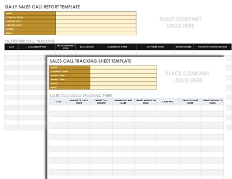 Free Daily Sales Call Report Template In Excel