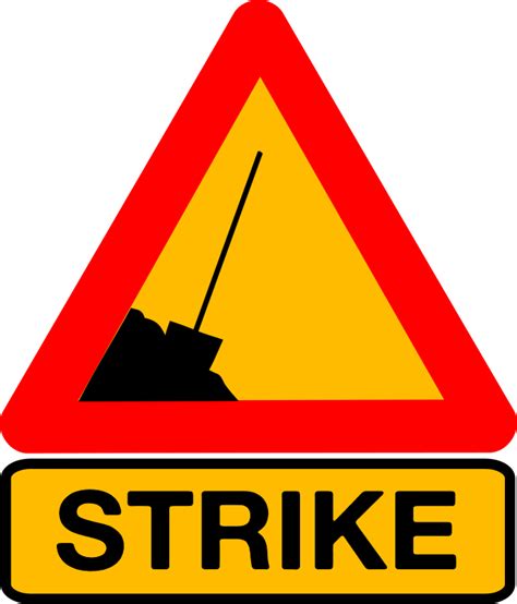 Clipart - Caution strike