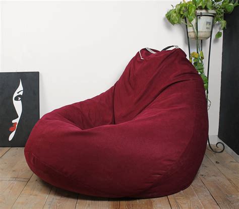 RECTA – Extra Large Bean Bag Chair Full Back Support 115 X 105 X 95 cm ...