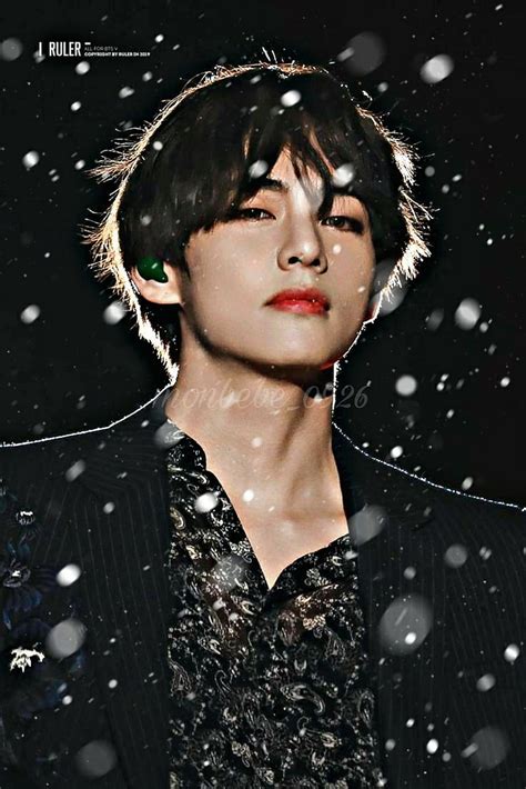 BTS V snow, edit, HD phone wallpaper | Peakpx