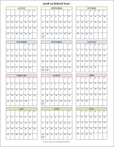 free printable academic year planner printable templates - school ...