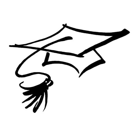 Graduation Caps Clipart - cool background