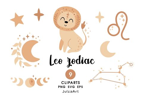 Leo zodiac clipart, Leo svg, Star zodiac sign png, Leo constellation ...