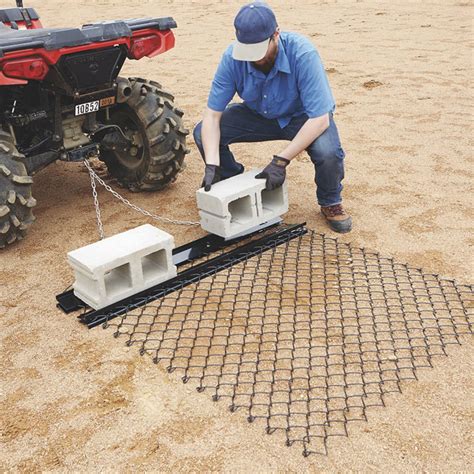 Yard Tuff 5 x 4 Foot Steel Durable Chain Rake Field Leveling ATV Drag ...