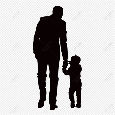 Father And Child Holding Hands Silhouette, Holding Child, Fatherly Love ...