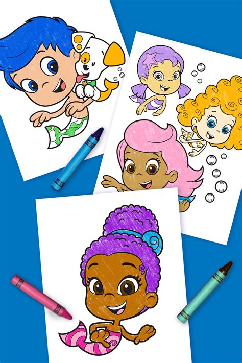 Printable Bubble Guppies Characters