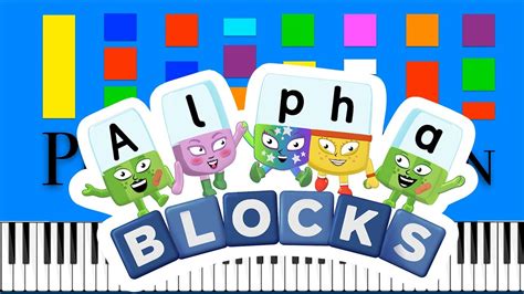 Alphablocks Theme Song EASY Piano Tutorial - YouTube