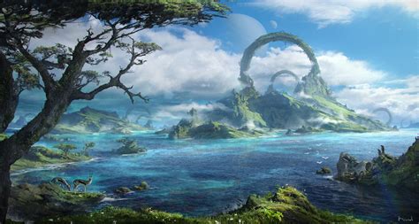 [/r/ImaginaryMindscapes] Fantasy Landscape by Luka Mivsek : r ...