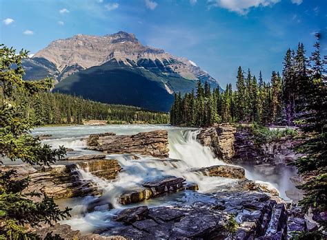 Athabasca Falls, Canada - Unique Places around the World - WorldAtlas.com