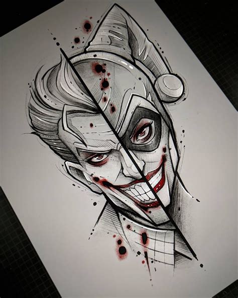 Establecer Conceder Fortaleza dibujos a lapiz de harley quinn y joker ...