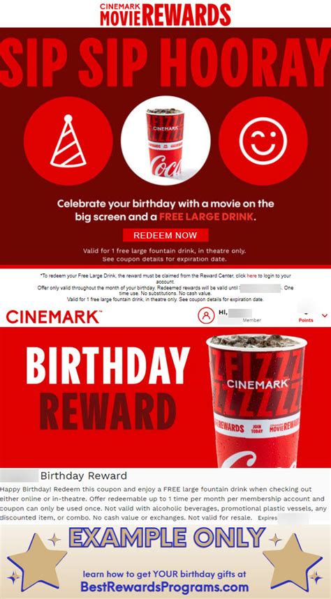 Learn how to get a Free Birthday Gift at Cinemark Movies