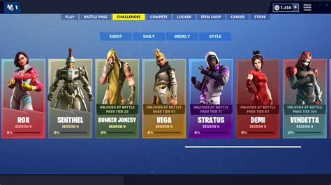 Fortnite Season 9 Skins Challenges Guide - All Cosmetic Variation Unlocks