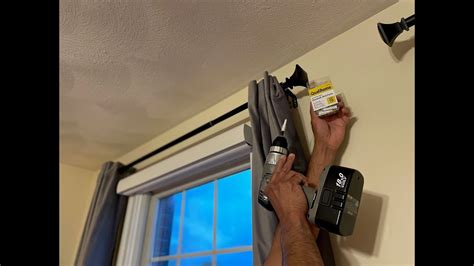 How To Hang Curtain Rods In Drywall With Anchors: Easy DIY Install ...