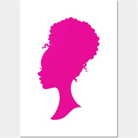 Hot Pink Black barbie silhouette - Black Barbie - Posters and Art ...