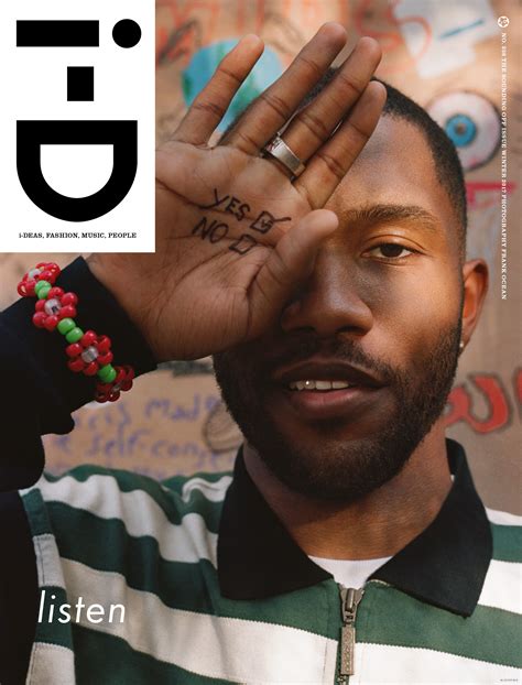 Cover of i-D with Frank Ocean, December 2017 (ID:44350)| Magazines ...