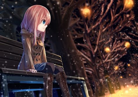 Sad Alone Anime Girl Desktop Wallpapers - Wallpaper Cave