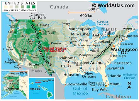 United States Map - World Atlas