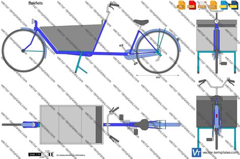 Templates - Miscellaneous - bicycles - Bakfiets Cargo Bike