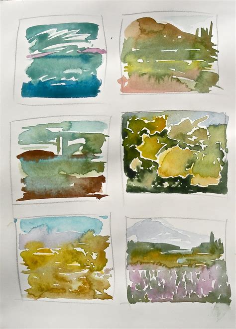 Gordon Meggison: Watercolor Class Demo: Small Thumbnails