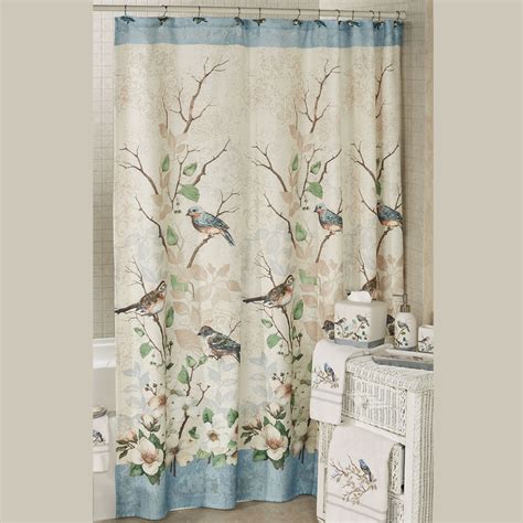 bird shower curtain - Small Living Room Decorating & Design Ideas How to