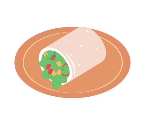 wrap with vegetables vegetarian food 14217424 Vector Art at Vecteezy