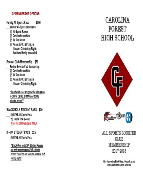 Fillable Online CAROLINA FOREST HIGH SCHOOL Fax Email Print - pdfFiller