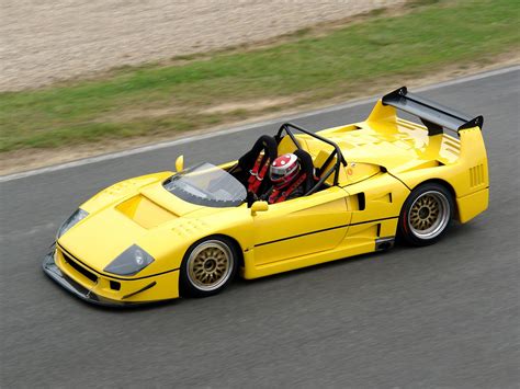 Download Yellow Car Supercar Race Car Ferrari F40 LM Barchetta Vehicle ...