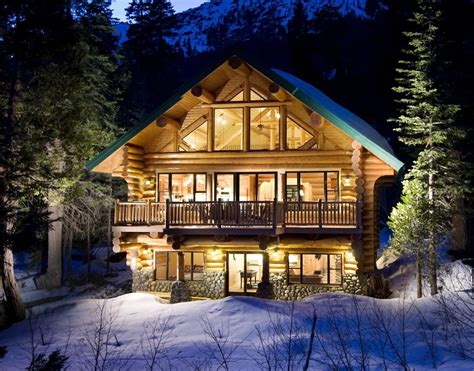 Winter Cabins In Colorado - Log Cabin In Winter - 1055x827 Wallpaper ...