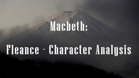 Character Analysis: Fleance (Macbeth) - YouTube