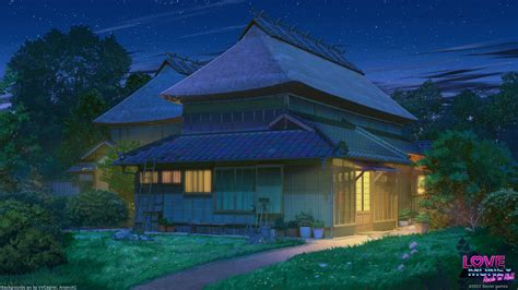 ArtStation - Japanese village house night version