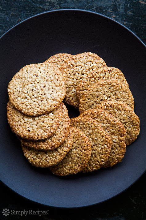 Benne Wafers, Crispy Sesame Seed Cookies | Recipe | Benne wafers recipe ...