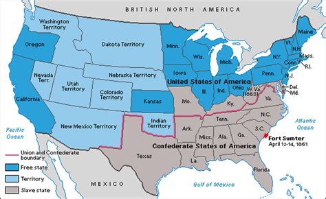 The American Civil War - Map of The Civil War