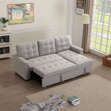 Convertible sofa sleeper bed with underneath storage – Artofit