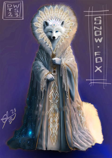 Snow Fox concept art : r/TheMaskedSingerAU