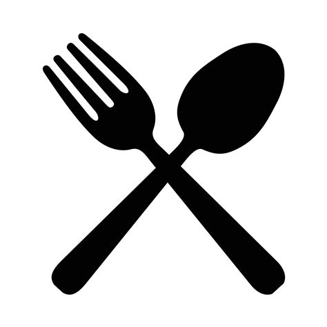 spoon and fork icon 6851246 Vector Art at Vecteezy